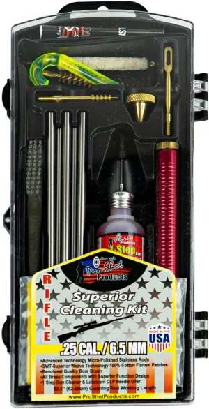 R25/6.5KIT .25 Caliber/6.5-mm Rifle Box Cleaning Kit, Multi