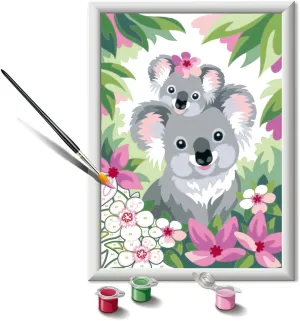 Ravensburger CreArt Koala Cuties - Paint by Numbers Kit for Kids | Easy Art Craft | Home Décor Option | Suitable for Ages 9 and Above