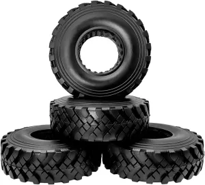 Rc Wheel Rim Tire for 1/10 for Rock Crawler Rubber Tires 130mm Wheels Tyres Sponge Included 4pcs RC for Model Car for Rock for Climbing Replace Parts