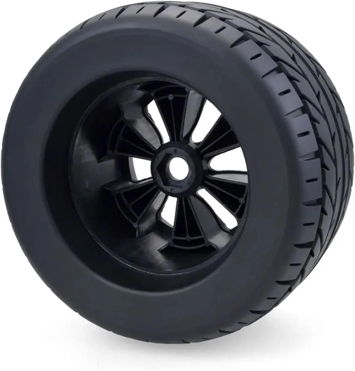 Rc Wheel Rim Tire for ARRMA for Traxxas 1/8 Wheels Tires 170mm 165mm Tyre Weel 17mm Hex Hub Rubber Sponge for 1/8 RC Car for Monster Truck for Buggy 4PCS(A8021)