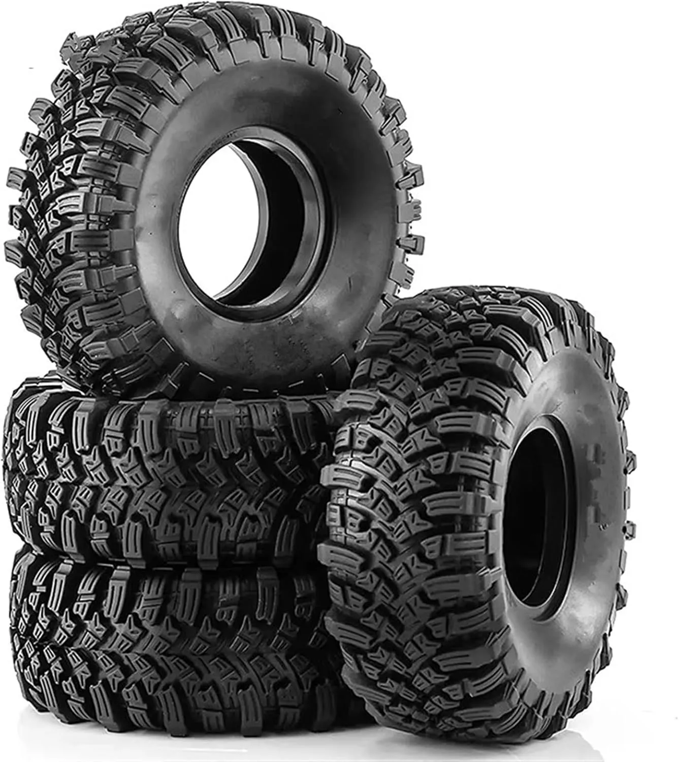 Rc Wheel Rim Tire for Axial for SCX10 for Traxxas for TRX4 for D90 for Redcat 4PCS 115mm 1.9" Soft Rubber Tire Wheel Tyre for 1/10 RC Crawler Car