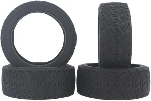 Rc Wheel Rim Tire for HSP for HPI for Kyosho for Sakura for Tamiya for Yokomo 21106 1/10 Rubber Tires Tyre for Rally Tire 1:10 Touring Car 1/10 4pcs