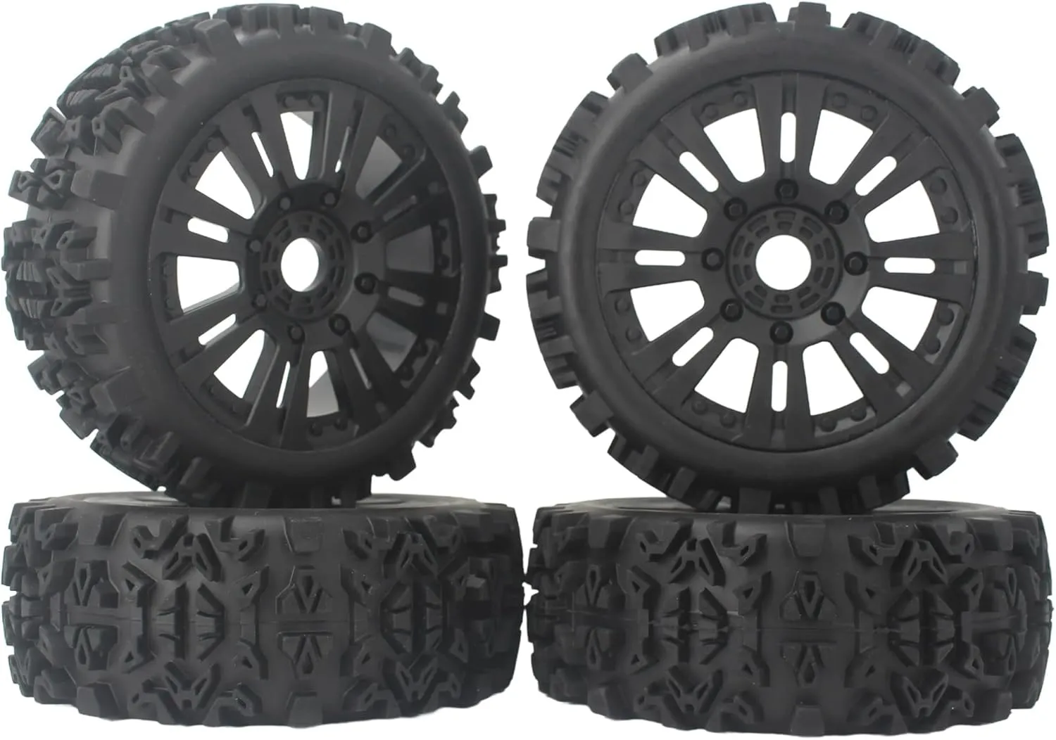 Rc Wheel Rim Tire for KYOSHO for HPI for LOSI for HSP for GT2 for Hobao for Vkar RC 1/8 Off-Road Car Tires for Buggy Wheels Tyres with 17mm Hub