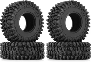 Rc Wheel Rim Tire for TRX4M for Axial for SCX24 for AX24 Upgrade 57 * 22mm for Super Soft Sticky 1.0 Wheel Tires for 1/18 1/24 RC Crawler Car