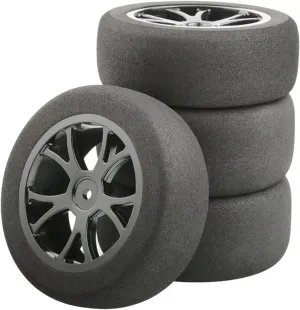 Rc Wheel Rim Tire for Wltoys 144001 124017 124016 144010 Rc Car On Road Foam Tires 85mm Sponge Tire Upgrade Accessories Parts