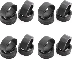 Rc Wheel Rim Tire for Wltoys for K969 989 for P929 for Iw04m for AWD for Iw02 1/28 RC Drift for Racing Car 16Pcs Rubber Tyre Tires Wheel