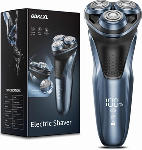 Rechargeable Electric Razor for Men: IPX7 Waterproof Shaver - 1.5H Fast Charge, 4D Flex Precision Blades with Pop-Up Trimmer - Gentle on Sensitive Skin, Perfect for Travel
