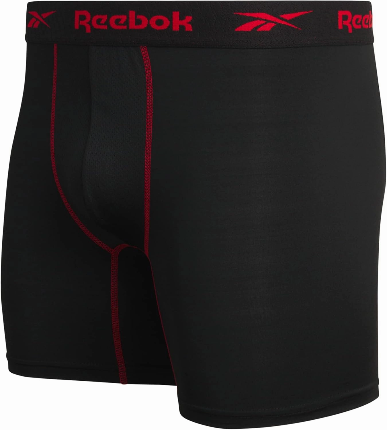 Reebok Mens Boxer Briefs - 3 Pack Stretch Moisture Wicking Mens Underwear with Contour Pouch Boxers for Men (Sizes: S-XL)