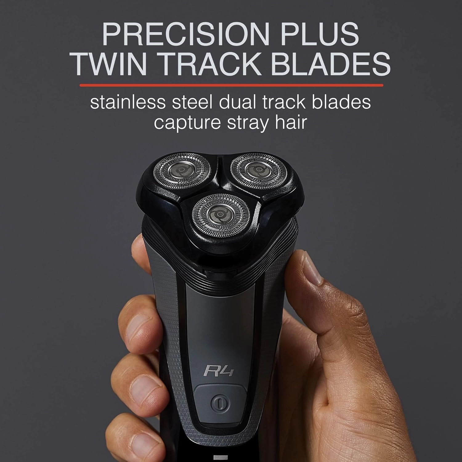 Remington R4 Style Series Rotary Shaver for Men, Flexing Technology and Sensitive Skin Comfort, Rechargeable Wet or Dry Electric Razor with Graphite Coating, Pop Up Trimmer, and Stubble Attachment