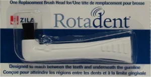 RotaDent Legacy/Classic Brush Heads Flat Hollow Tip