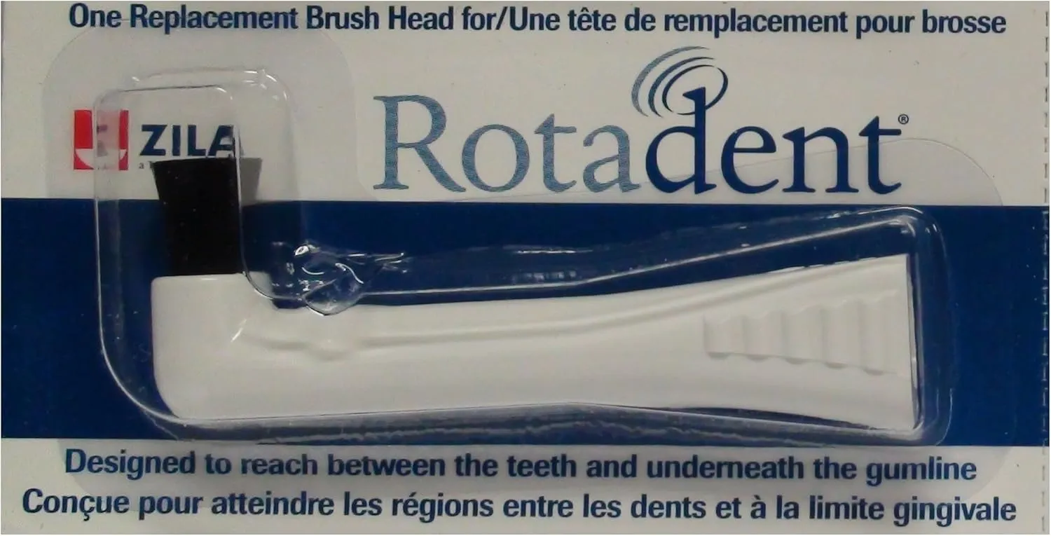RotaDent Legacy/Classic Brush Heads Flat Hollow Tip
