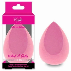 Rude Cosmetics What a Softy Microfiber Waterdrop Cut Beauty Sponge