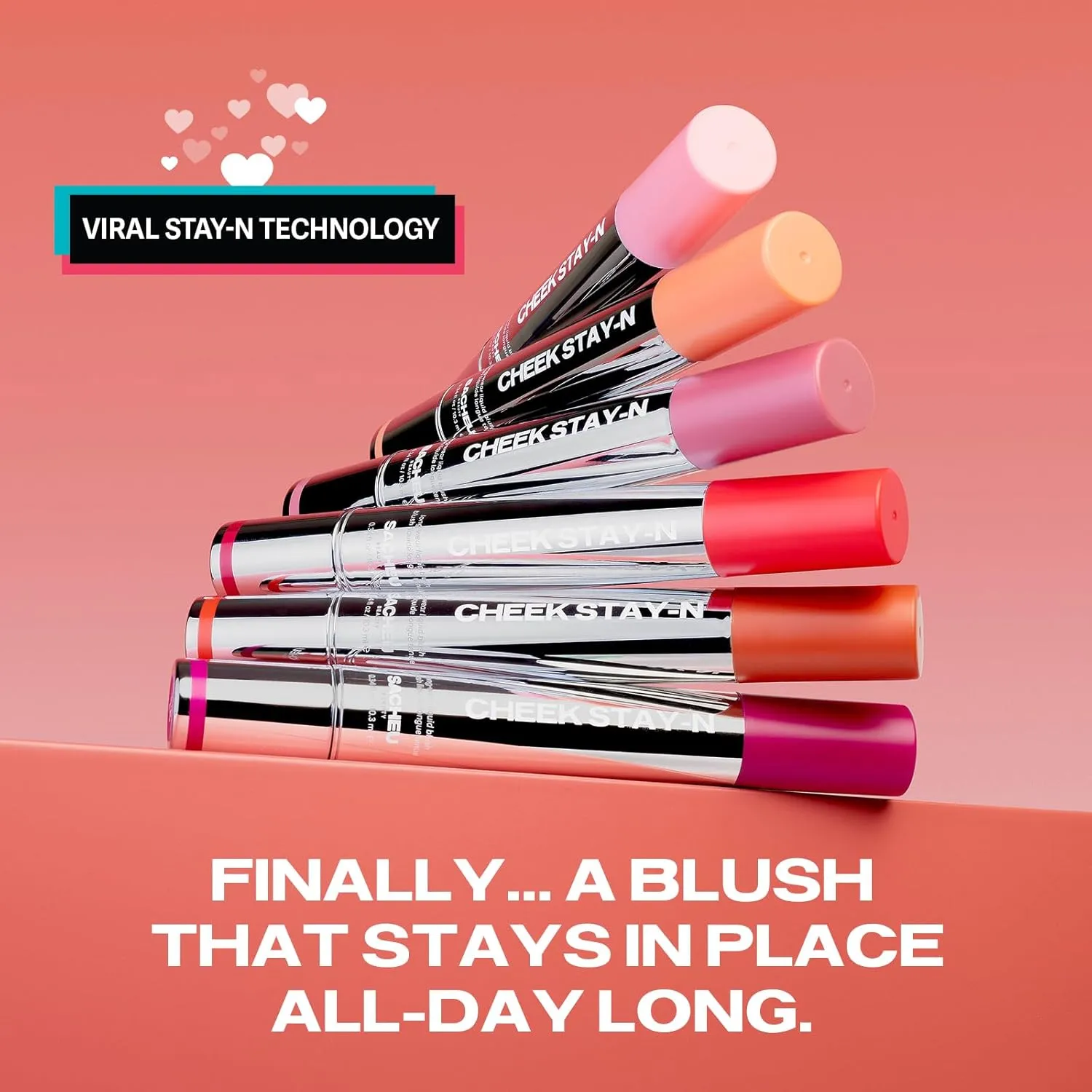 Sacheu Cheek STAY-N Liquid Blush for Cheeks — High Pigment, Buildable, Lightweight Cream Blush Infused With Squalane, for Dewy & Radiant Flushed Cheeks — Long-lasting & Cruelty Free, I'm Guilty