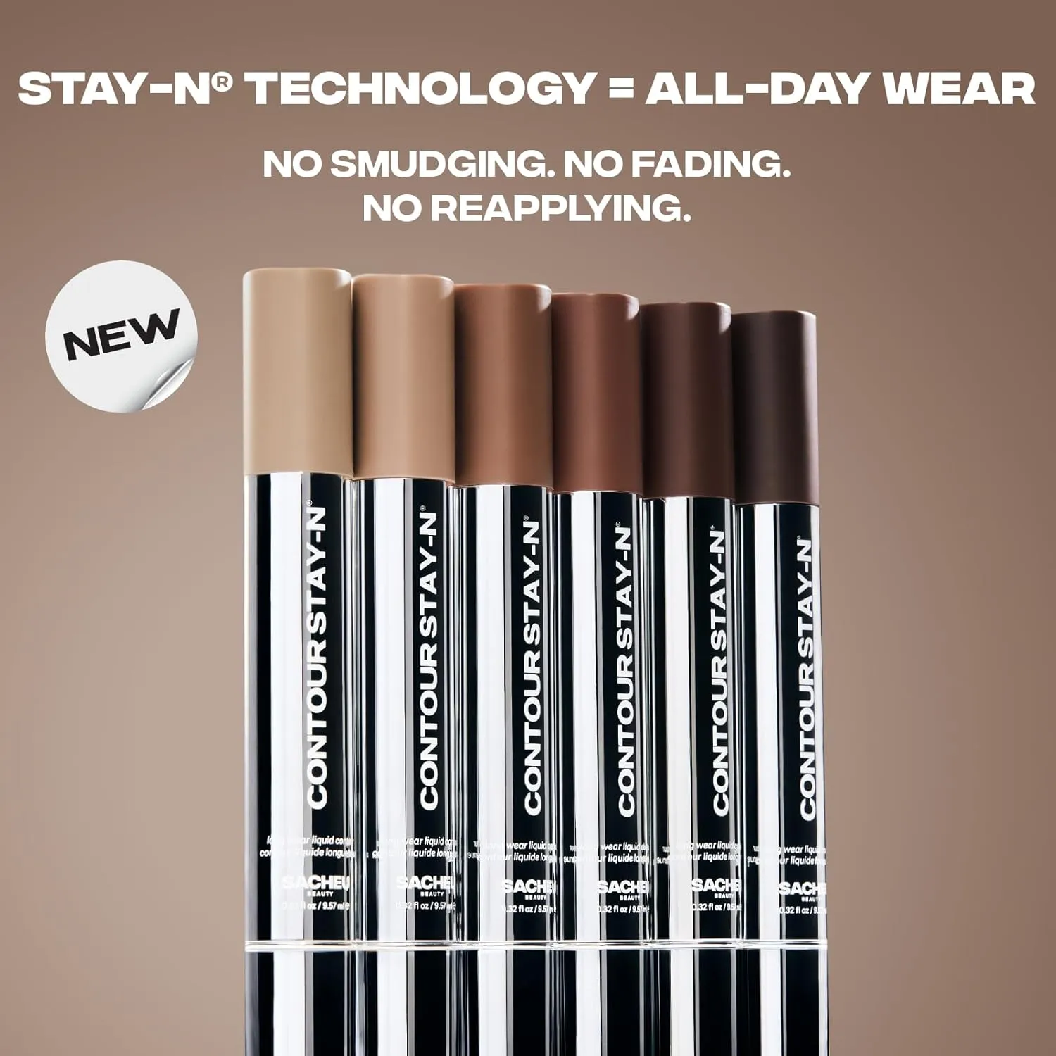 Sacheu Liquid Contour STAY-N Long Wear Bronzer Cream Contour Makeup — Long Lasting, Blendable, & Lightweight Formula — Vegan & Cruelty-free (Giving Drama, 9.57 ml (Pack of 1))