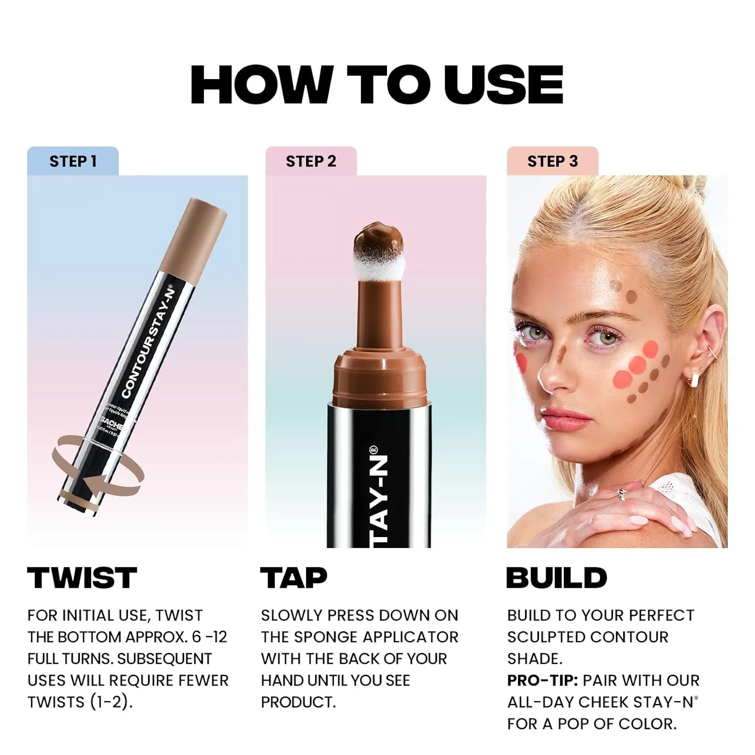 Sacheu Liquid Contour STAY-N Long Wear Bronzer Cream Contour Makeup — Long Lasting, Blendable, & Lightweight Formula — Vegan & Cruelty-free (Giving Drama, 9.57 ml (Pack of 1))