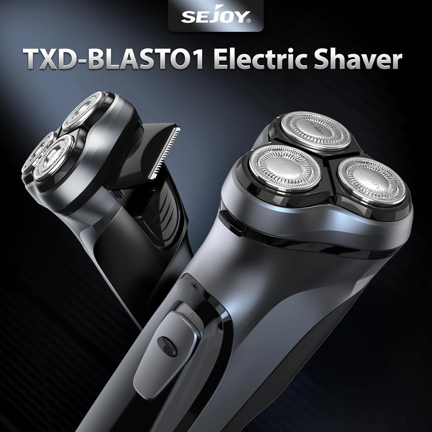 Sejoy Electric Razor for Men,Electric Shavers for Men,Face Shaver, Cordless Washable Rechargeable Shaving Machines,Pop Up Trimmer for Travel Home, LED Display,Fast Charging