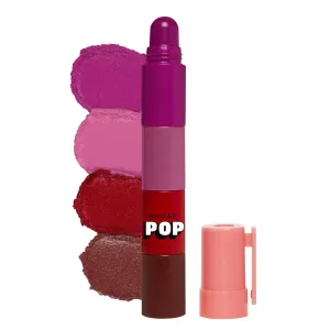 SENTA 4 in 1 Lip Twist - 01 Classic | Multi-use Stackable Lipsticks for Women | Satin Matte Hydrating Formula | 6.4g