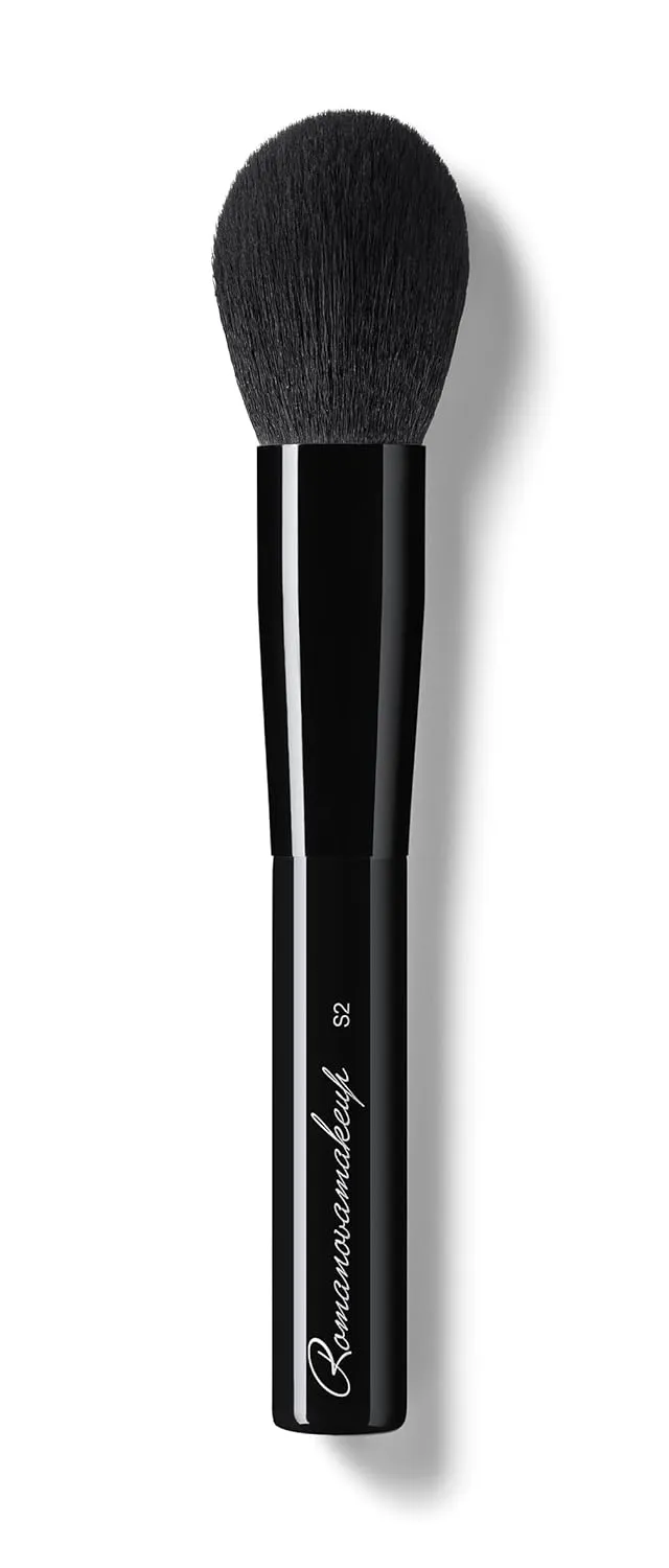 Sexy All-in-One Pro Makeup Face Brush. Durable and Ultimate Soft Brush for Easy Blending by Romanovamakeup. Blend Contour, Cream, Blush, Highlighter on Face, Smooth and Even Result for Women.
