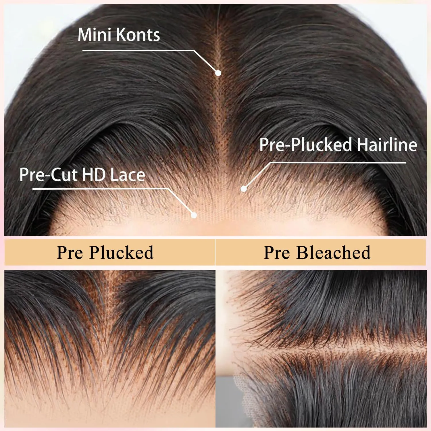 SFD Glueless Wigs Human Hair Pre Plucked Pre Cut 220% Density Deep Wave Lace Front Wigs Human Hair 7x5 Hd Closure Wigs Wear And Go Curly Wig Black Loose Wave 26 Inch