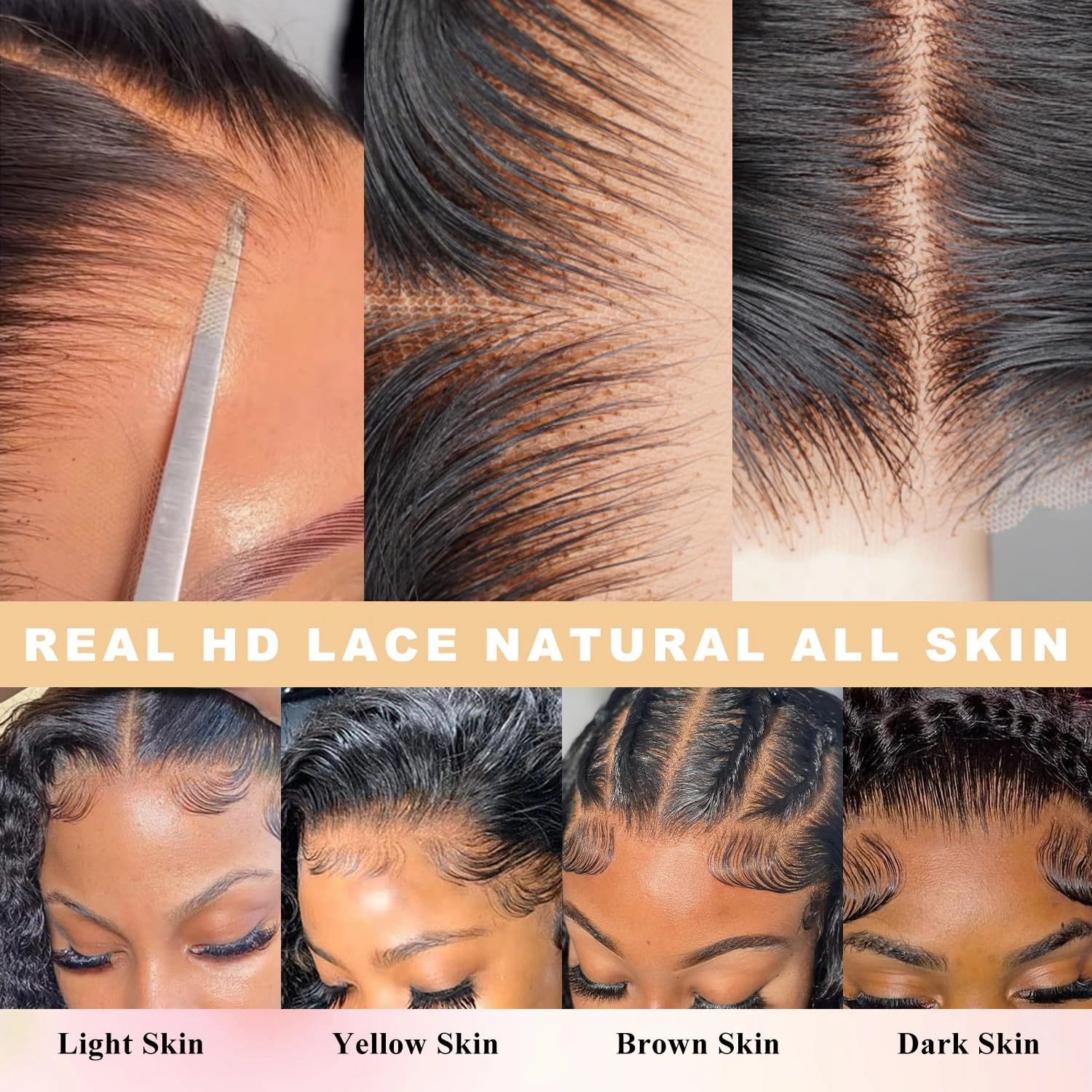 SFD 28 Inch Glueless Wigs Human Hair Pre Plucked Pre Cut 220% Density Deep Wave Lace Front Wigs Human Hair 7x5 Hd Lace Closure Wig Wear And Go Curly Wigs for Black Women (Black Loose Wave Wig)
