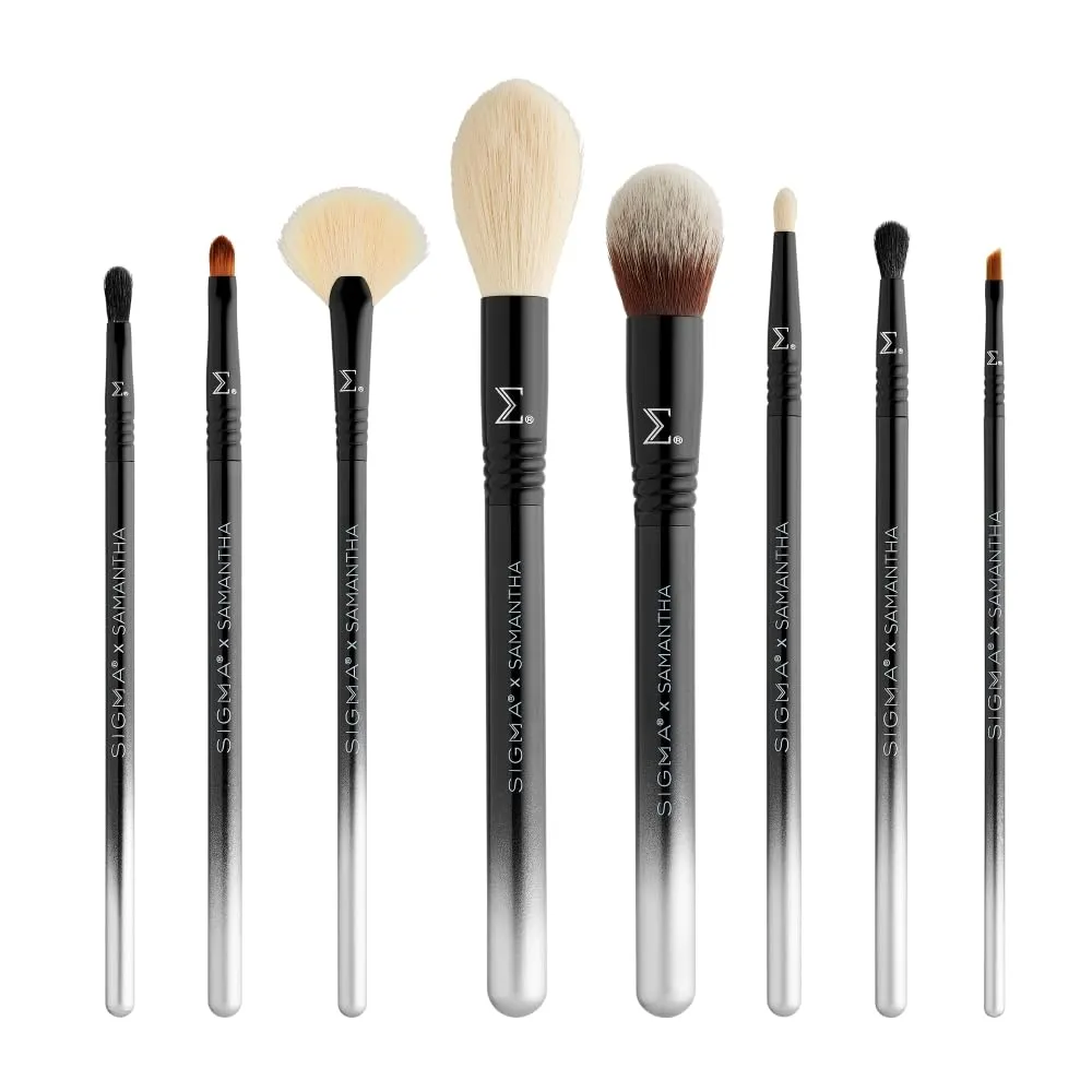 Sigma Beauty - Sigma x Samantha Ravndahl Brush Set - Includes 8 Makeup Brushes