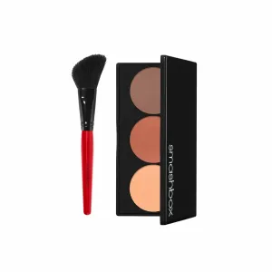 Smashbox Step-By-Step Contour Kit | Buildable, Highlight, Shapes   Brush, 0.4 oz.