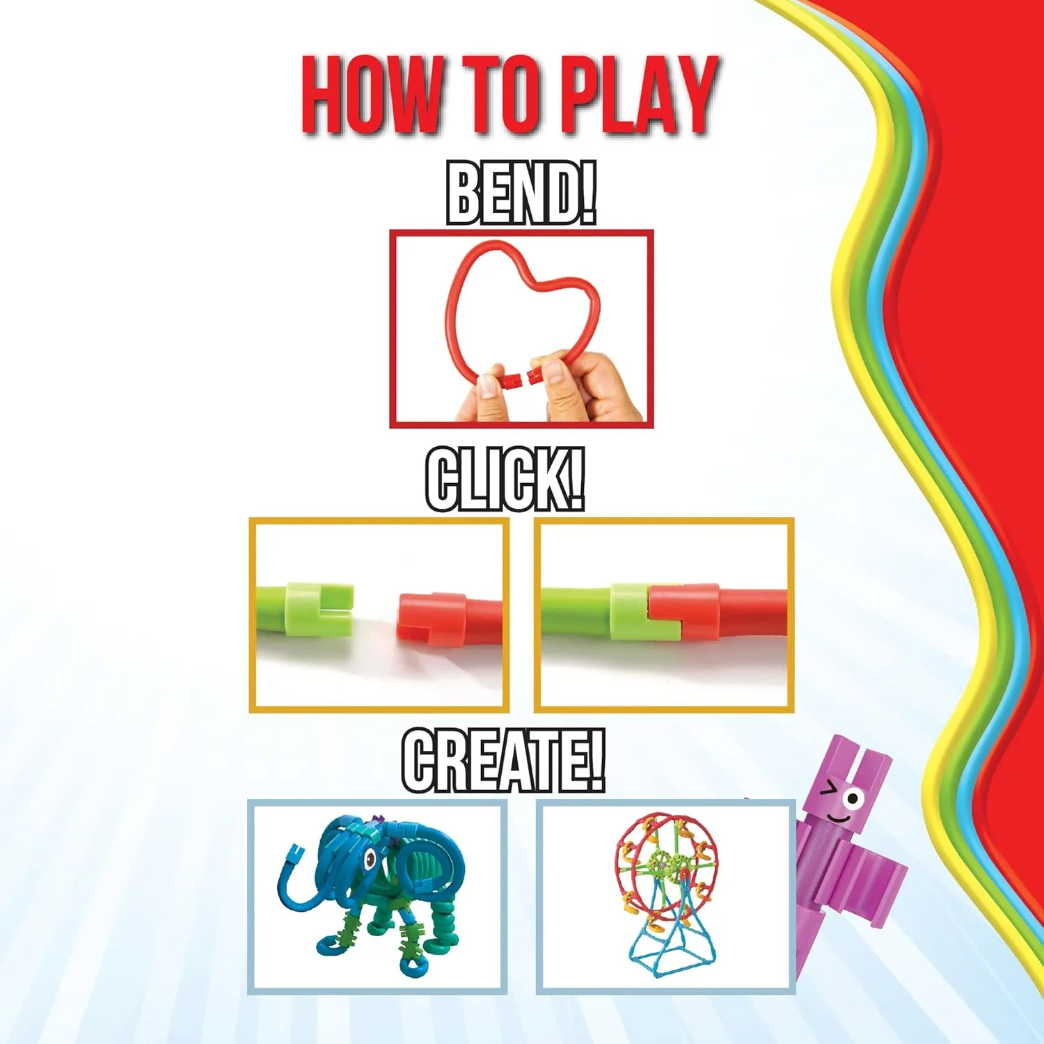 spaghetteez Twist-A-Saurus Rex – Flexible and Connectable Dinosaur Building Kit for Kids – Fun and Educational Toy – Develops Creativity, STEM Skills, and Fine Motor Abilities- Ideal for Age 5 