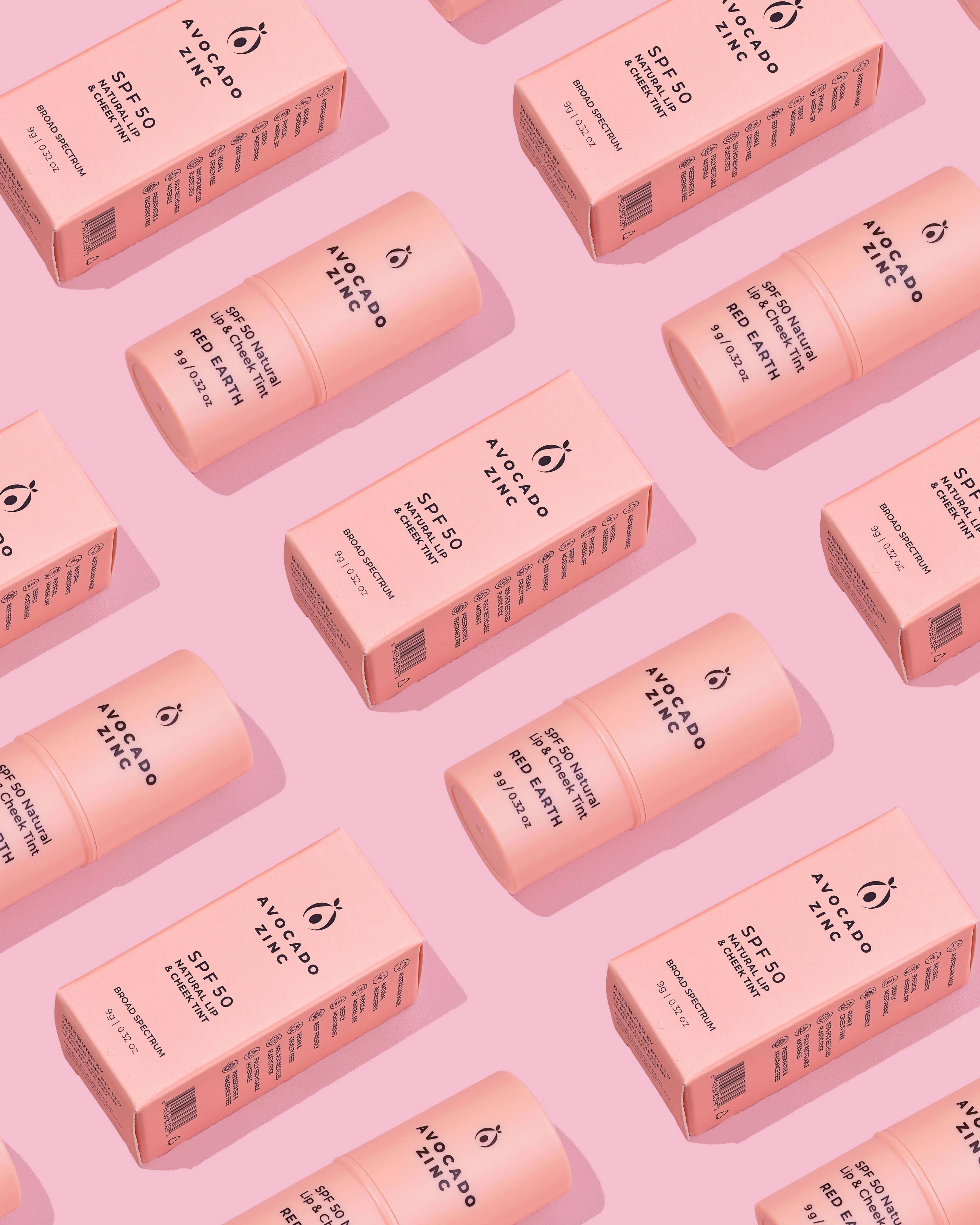 SPF 50 Natural Lip & Cheek Tint - Red Earth