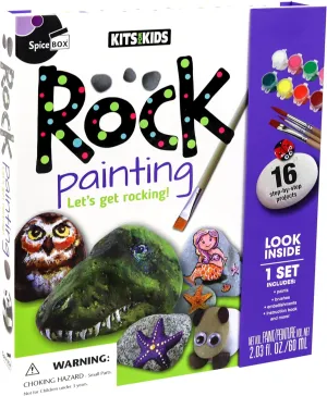 Spicebox Kits for Kids Rock Painting Toy, Model: 5522716