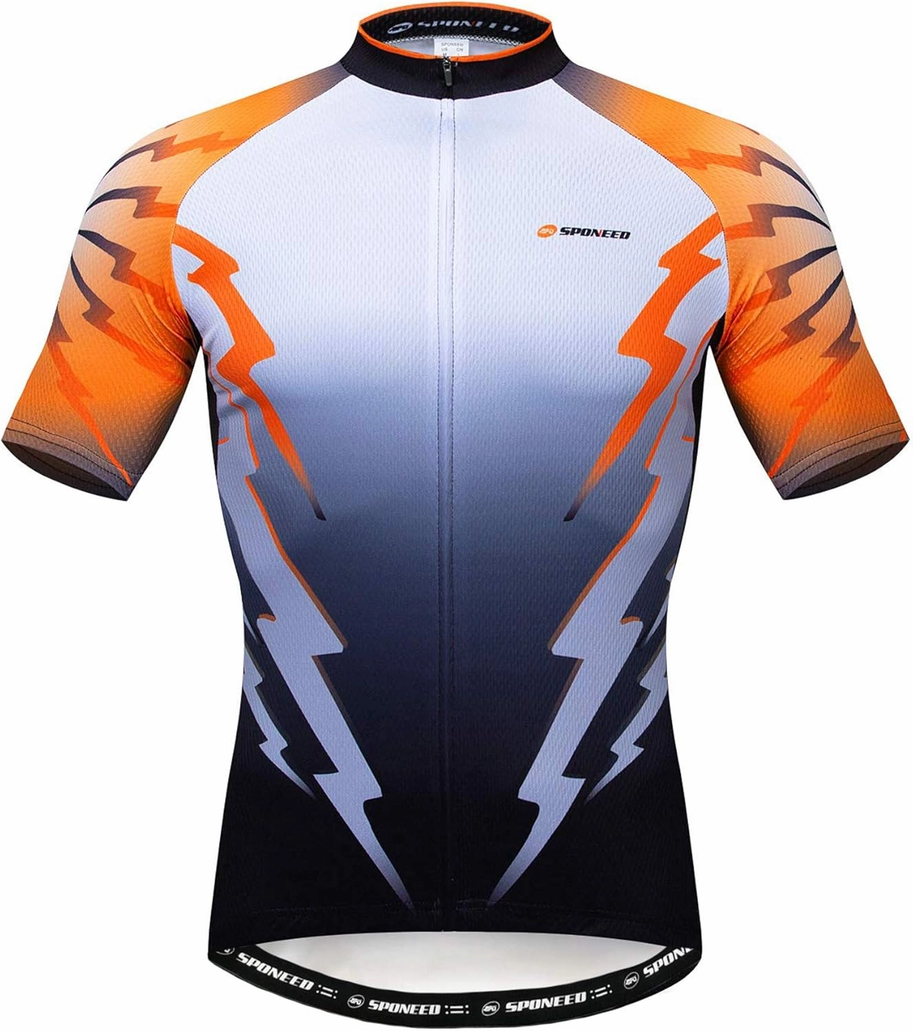 sponeed Men's Cycling Jerseys Tops Biking Shirts Short Sleeve Bike Clothing Full Zipper Bicycle Jacket with Pockets