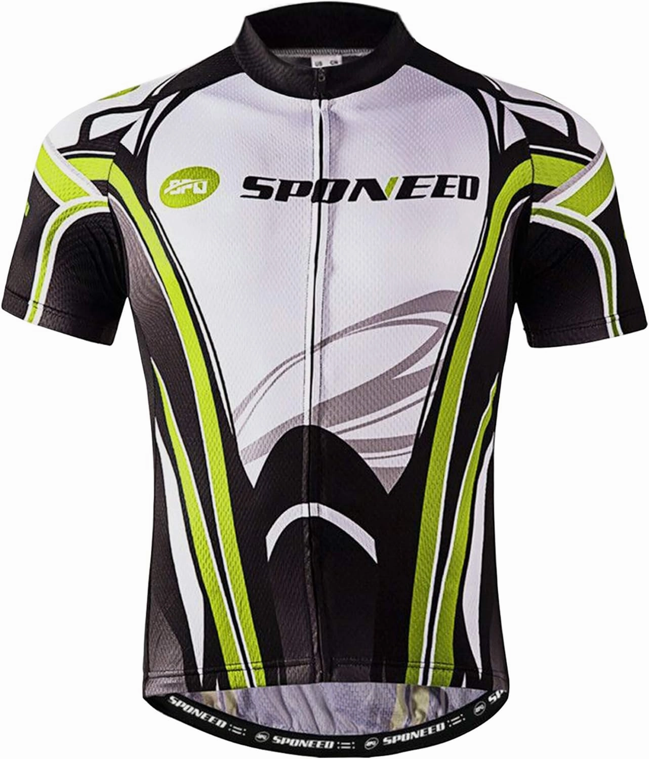 sponeed Men's Cycling Jerseys Tops Biking Shirts Short Sleeve Bike Clothing Full Zipper Bicycle Jacket with Pockets