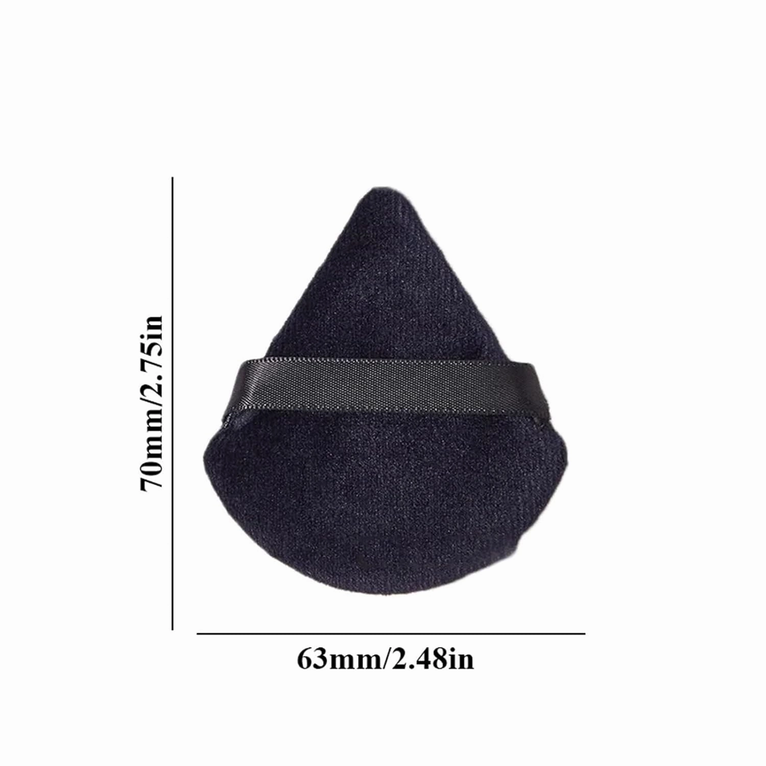 Sponge Velvet Powder Cosmetics Puff Dry Use Triangle Makeup Puff Soft Smooth Beauty Washable Face Makeup Tools New 1-3pcs(WHITE)