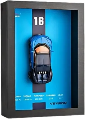 Sports Car Building Kits 1:32 Hanging Painting Alloy Car Model Sports Car Living Room Decoration for Collection and Decoration of Car Models for Home Or Office Décor(Blue)