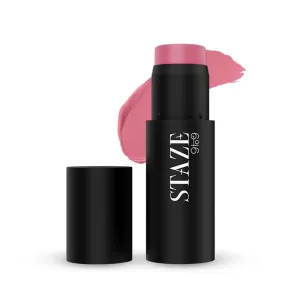 Stazee 9to9 Cheek Me Out Multipurpose Blush Stick Tint, On The Go Lip   Cheek   Eye Makeup, Highly Pigmented   Blendable, 12Hrs Long Stay, Natural, Creamy Finish, Travel-Friendly, 02 Bite - 6g