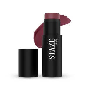 Stazee 9to9 Cheek Me Out Multipurpose Blush Stick Tint, On The Go Lip   Cheek   Eye Makeup, Highly Pigmented   Blendable, 12Hrs Long Stay, Natural, Creamy Finish, Travel-Friendly, 03 Spank - 6g