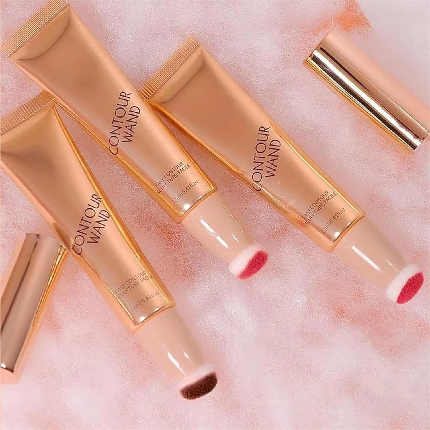Summaryas Contour Wand & Blush Wand Duo, 2 in 1 Waterproof Liquid Blush, Sculpt Duo Contour Beauty (AG01, Standard)
