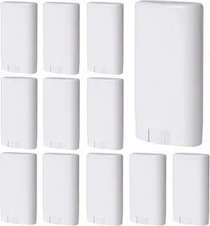 Sxminer 30 Pcs 15ml White Empty Deodorant Container Oval Lip Balm Tube Twist-Up Refillable Tubes Plastic Lipstick Tube 0.5 oz Filling Deodorant Stick BPA-Free for Homemade Lotion Bars Crayon Chapstick