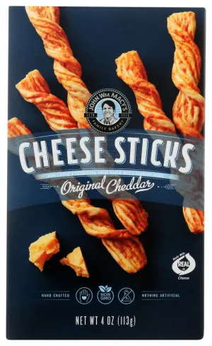 Three 4-oz cartons John Wm. Macy's Original Cheddar CheeseSticks