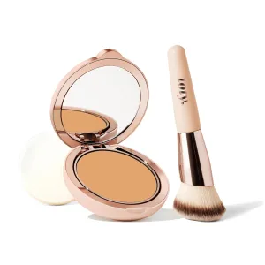 Toty by Sofia Vergara - Ilumina CC Creamy Compact SPF 50  Mineral Broad Spectrum Sunscreen for Face   Ilumina Brush - CC cream foundation with spf 50 - MAKEUP - 1W Bundle