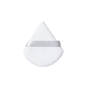 Triangle powder puff, soft sponge, velvet foundation make-up puff, makeup, eye contour, cosmetic shadow, washable, 1 piec(White-1pcs)