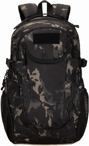 UNISTRENGH 25L Backpack Military Tactical Daypack Water-resistance Assault Gear Rucksack for Hunting Trekking Travelling (Black scorpion Camo)