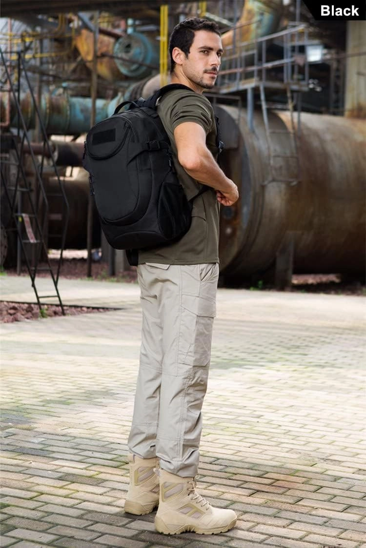UNISTRENGH 25L Backpack Military Tactical Daypack Water-resistance Assault Gear Rucksack for Hunting Trekking Travelling (Black scorpion Camo)
