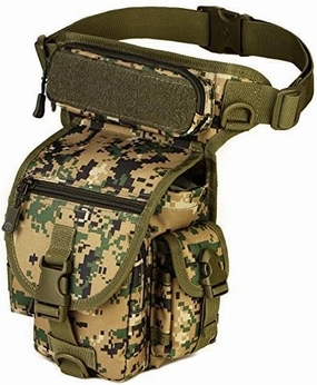 Unistrengh Outdoor Gear Military Tactical Drop Leg Panel Utility Pouch Thigh Leg Waist Bag Pack Motorcycle Outdoor Bike Cycling Thermite Versipack Satchel for 7.9 inches Tablet PC (Jungle Camo)