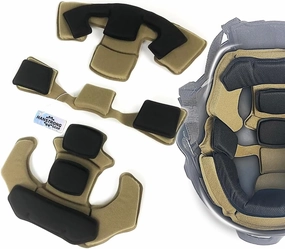 Universal Tactical Airsoft Outdoor Combat Internal Replacement Memory Foam Pad Padding Inserts Protective Mat Kits Set Accessories Compatible for Fast/Mich/ACH/USMC/PASGT/EX Helmet