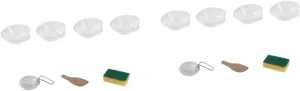 VICASKY Outdoor Kit Portable Bowl Picnic Bowls Camper Mess Camp Silverware Enamel Camping Kits Aluminum Dish