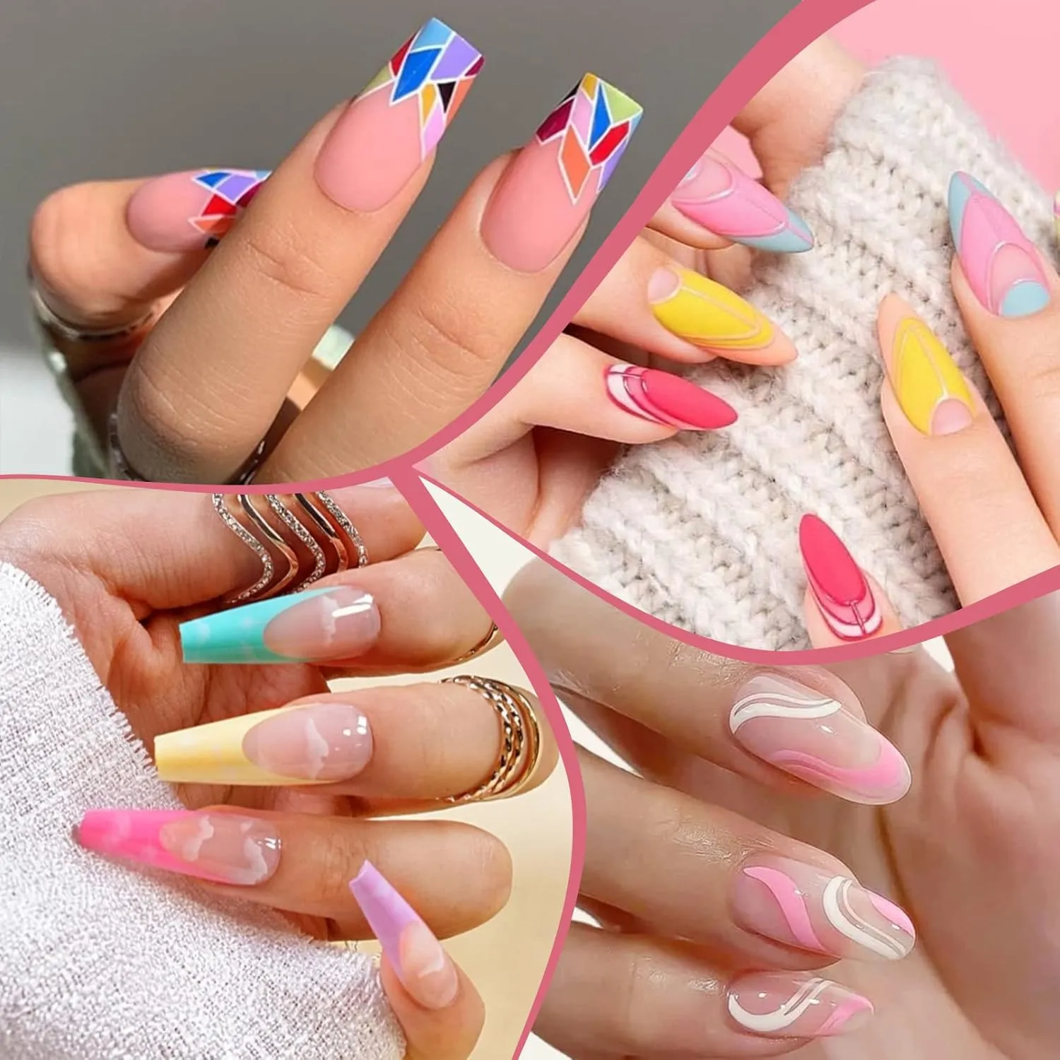 VidaRosa Professional Gel Nail Polish Special Liner Brush for Manicure Striping/Strokes/Painting Details, Nails Gel Liner Polish for UV LED Nail Art Drawing, Salon Use Bulk Set 50pcs 25 Colors