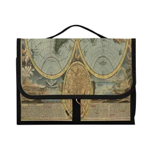 Vintage Old World Map 1 PC Hanging Toiletry Wash bag Portable Makeup Organizer Brush Storage Case Portable Travel Cosmetic with Hook