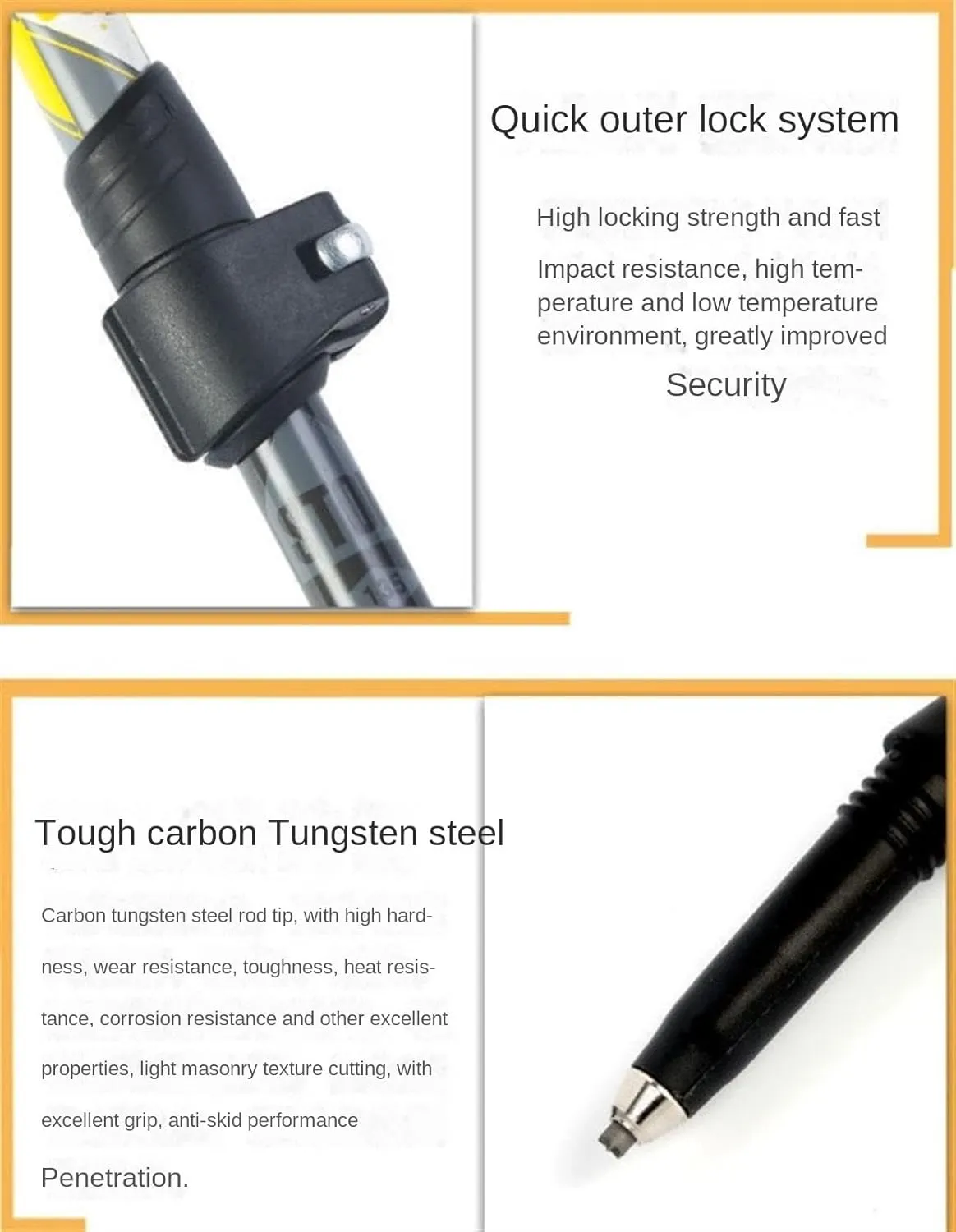 Walking Stick Hiking Poles Ultralight Carbon Fiber Trekking Poles Lightweight Strong for Hiking Camping Mountaining Hiking Gear Trekking Poles