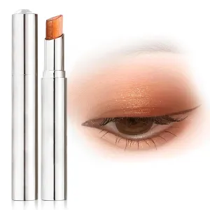Waterproof Gradient Shimmer Eye Shadow Stick, 2025 Upgraded Three Color Eyeshadow Stick for Lazy People, Glitter Gradient Eyeshadow Sticks for Women Eye Makeup (01#D)