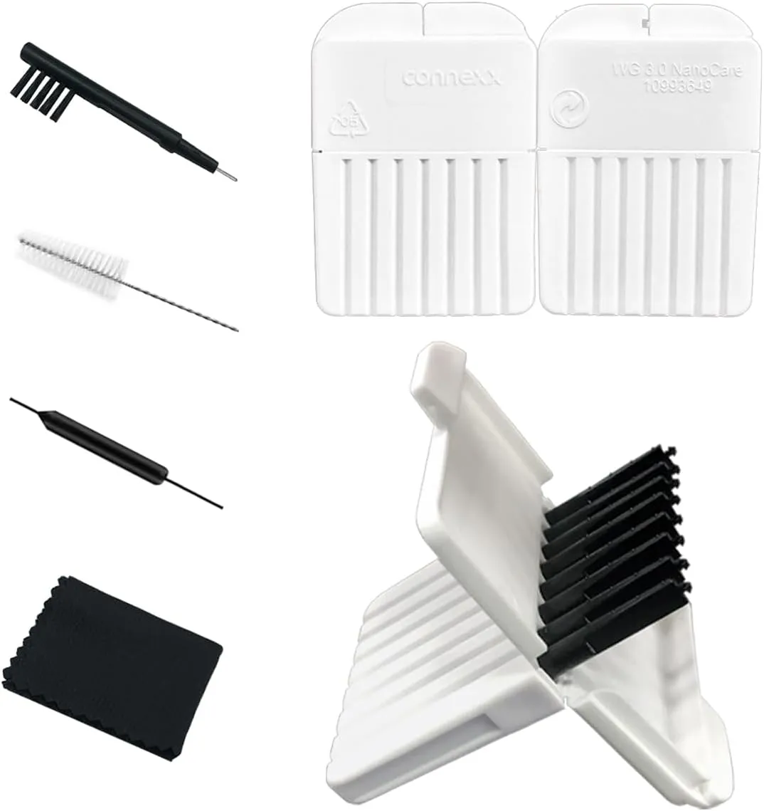 Waxguards 3.0 NanoCare 10993649 Filters for Signia/Siemens/Rexton and Connexx Hearing Aids - Cleaning Brush Kits with Carry Case- 3packs
